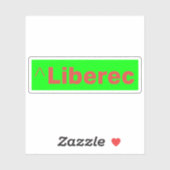 Sticker Logo officiel de Liberec, République tchèque (Feuille)