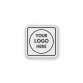 Sticker Logo personnalisé | Bouteille d'eau de marque prof (Devant)