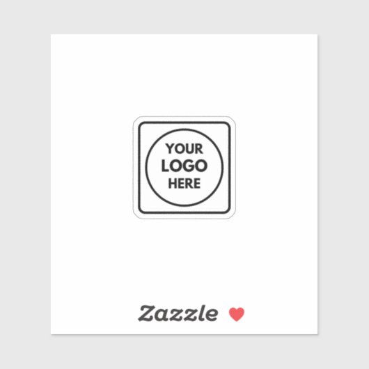 Sticker Logo personnalisé | Bouteille d'eau de marque prof (Feuille)