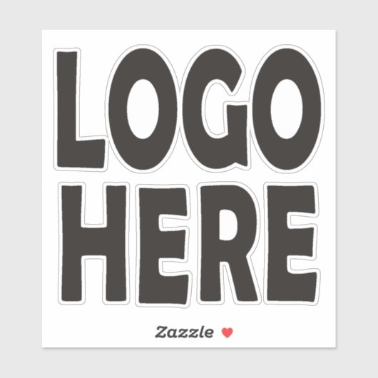 Sticker Logo personnalisé. Changez avec votre propre logo (Feuille)