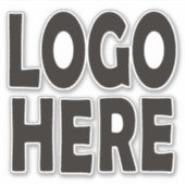 Sticker Logo personnalisé. Changez avec votre propre logo (Devant)