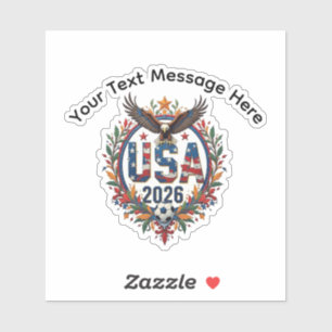 Sticker Logo personnalisé de l'aigle chauve de l'équipe na