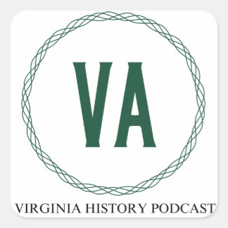 Sticker Logo Podcast History Virginia