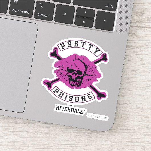 Sticker Logo Poisons Pretty (Détail)
