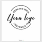 Sticker Logo promotionnel d'entreprise simple (Feuille)