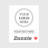 Sticker Logo Promotionnel Personnalisé – Aucune Commande M (Feuille)