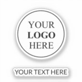 Sticker Logo Promotionnel Personnalisé – Aucune Commande M (Recto)