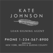 Sticker Logo Quill de l'agent de signature de notaire mini (Devant)