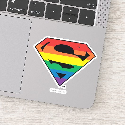 Sticker Logo Rainbow Superman (Détail)