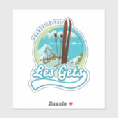 Sticker Logo ski Les Gets France (Feuille)