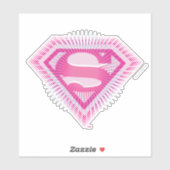 Sticker Logo Supergirl rose (Feuille)