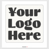 Sticker Logo sur le pare-chocs commercial carré de vinyle (Feuille)