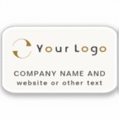 Sticker Logo sur le rectangle blanc éteint Téléphone Entre (Recto)