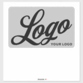 Sticker Logo sur le rectangle de Vinyl clair Business Bump (Feuille)