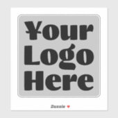 Sticker Logo sur Vinyl carré Skateboard Business Bumper St (Feuille)