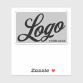 Sticker Logo sur Vinyl rectangle Bouteille d'eau d'entrepr (Feuille)