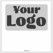 Sticker Logo sur Vinyl rectangle Business Bumper Car Fenêt (Feuille)