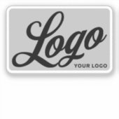 Sticker Logo sur Vinyl rectangle Entreprise Téléphone prof (Recto)