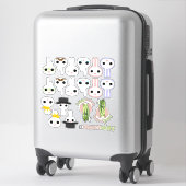Sticker Logo SuspectCelery™ et maillots de lapin officiels (Sur valise)