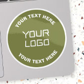 Sticker Logo téléchargé ou design & texte modifiable Toute