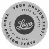 Sticker Logo Texte, Cercle de Vinyle Fenêtre de voiture Bu (Devant)