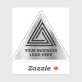 Sticker Logo triangulaire léger Faux Foil (Feuille)