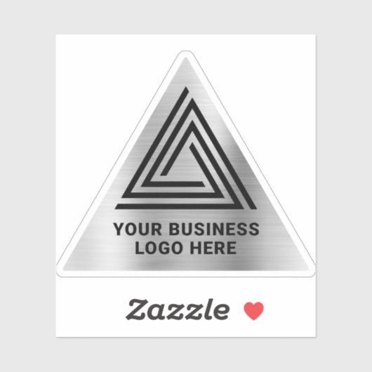 Sticker Logo triangulaire léger Faux Foil (Feuille)