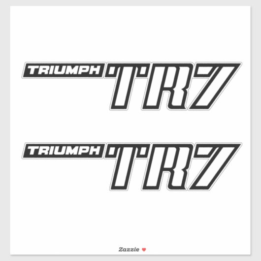 Sticker Logo Triumph TR7 - Voitures de première heure (Feuille)
