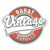 Sticker Logo vintage de Rabat maroc (Devant)