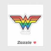 Sticker Logo Wonder Woman Rainbow (Feuille)