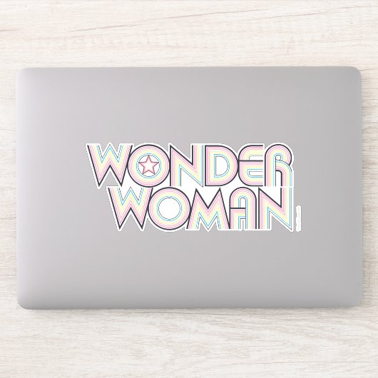 Sticker Logo Wonder Woman Rainbow (Ordinateur)