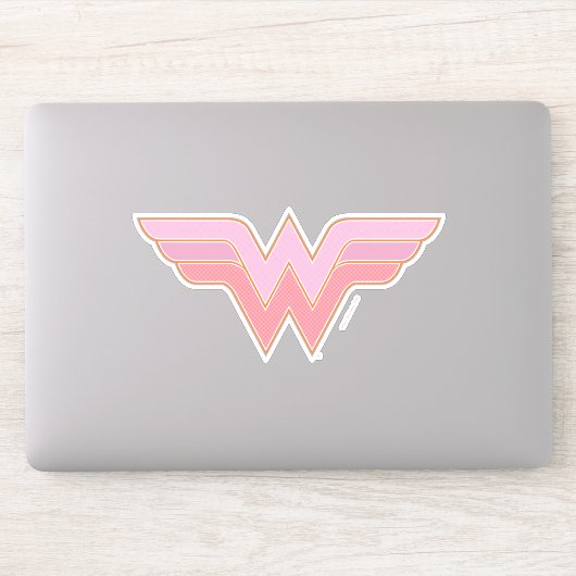 Sticker Logo Wonder Woman Rose and Orange Mesh (Ordinateur)