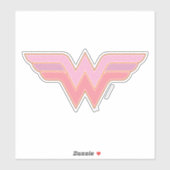 Sticker Logo Wonder Woman Rose and Orange Mesh (Feuille)