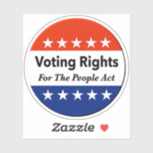 Sticker Loi Sur Les Droits De Vote Pour Le Peuple (Feuille)