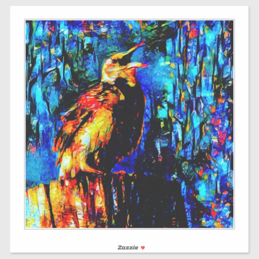 Sticker L'Oiseau Solitaire 2 (Feuille)
