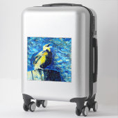 Sticker L'oiseau solitaire dans le style VanGogh (Sur valise)