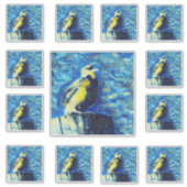 Sticker L'oiseau solitaire VanGogh Style (Devant)