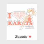 Sticker Lola Bunny I Heart Karats (Feuille)