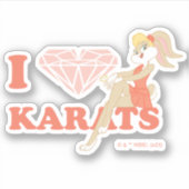 Sticker Lola Bunny I Heart Karats (Devant)