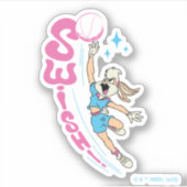 Sticker Lola Buny "SUISSE !" Basketball Dunk (Devant)