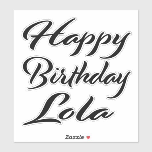 Sticker Lola Nom Prénom (Feuille)