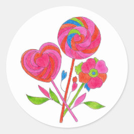 Sticker Lollipop Flower