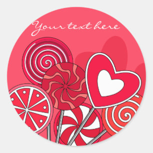 Sticker Lollipop rouge
