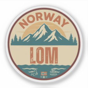 Sticker Lom, Norvège Norvège