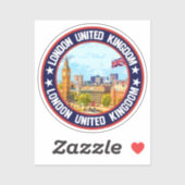 Sticker Londres Royaume-Uni (Feuille)