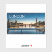 Sticker Londres Royaume-Uni Skyline Royaume-Uni Angleterre (Feuille)