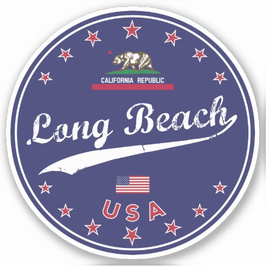 Sticker Long Beach (Devant)