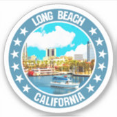 Sticker Long Beach (Devant)