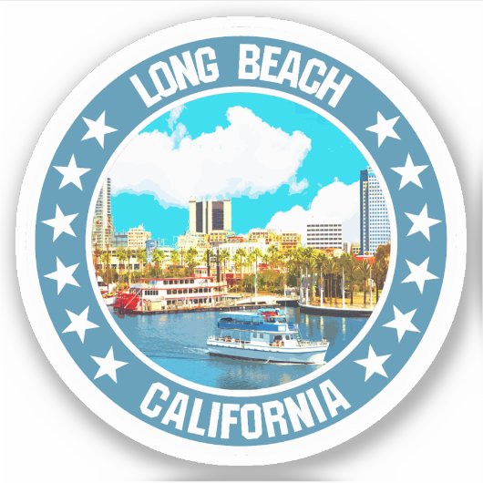 Sticker Long Beach (Devant)