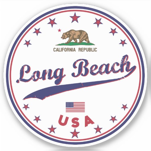 Sticker Long Beach (Devant)